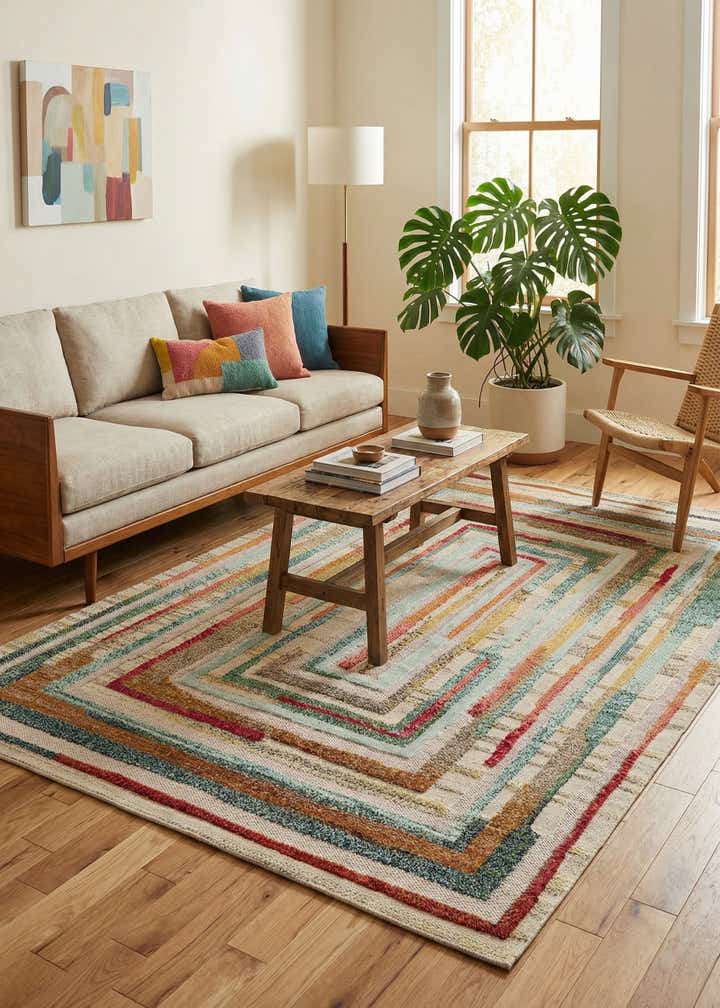 5' 3 x 8' Easy-Clean Casablanca Indoor / Outdoor Rug