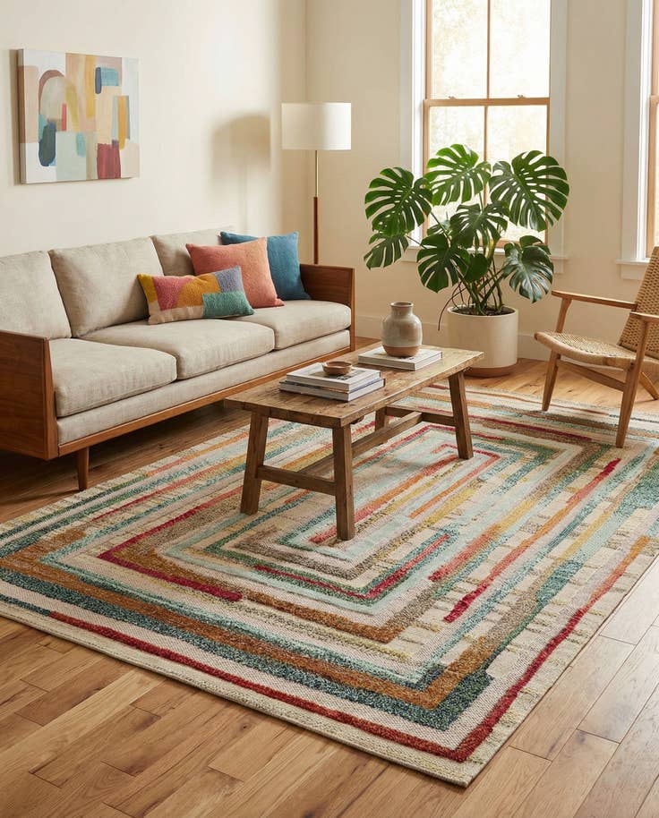 Detail image of 5' 3 x 8' Easy-Clean Casablanca Indoor / Outdoor Rug
