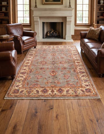 5' 9 x 7' 10 Hand Knotted Ziegler Rug