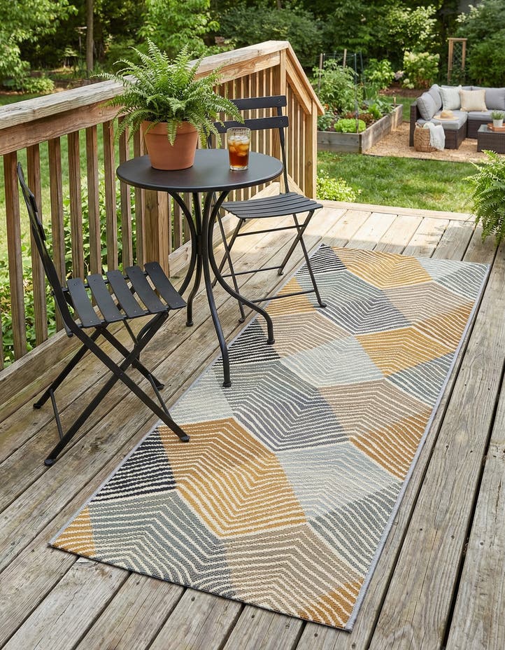 2' x 5' Easy-Clean Modern Indoor / Outdoor...
