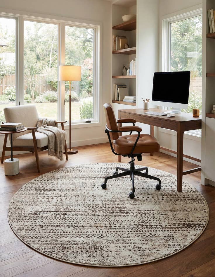 Detail image of 7' 1 x 7' 1 Hermitage Round Rug