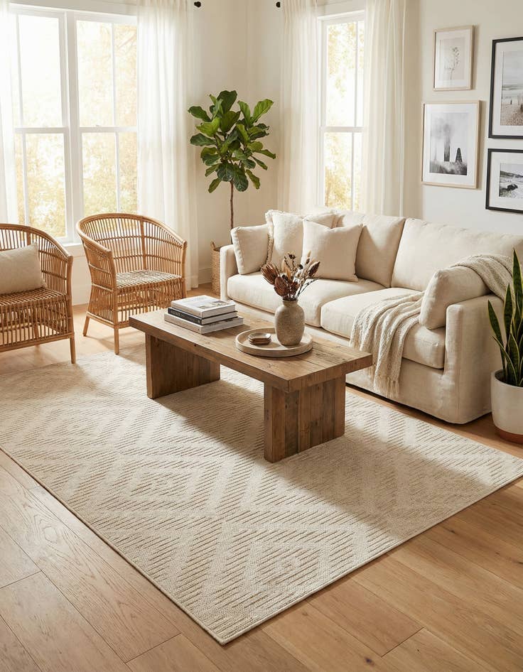 Detail image of 5' x 8'  Washable Sabrina Soto Indoor / Outdoor Rug