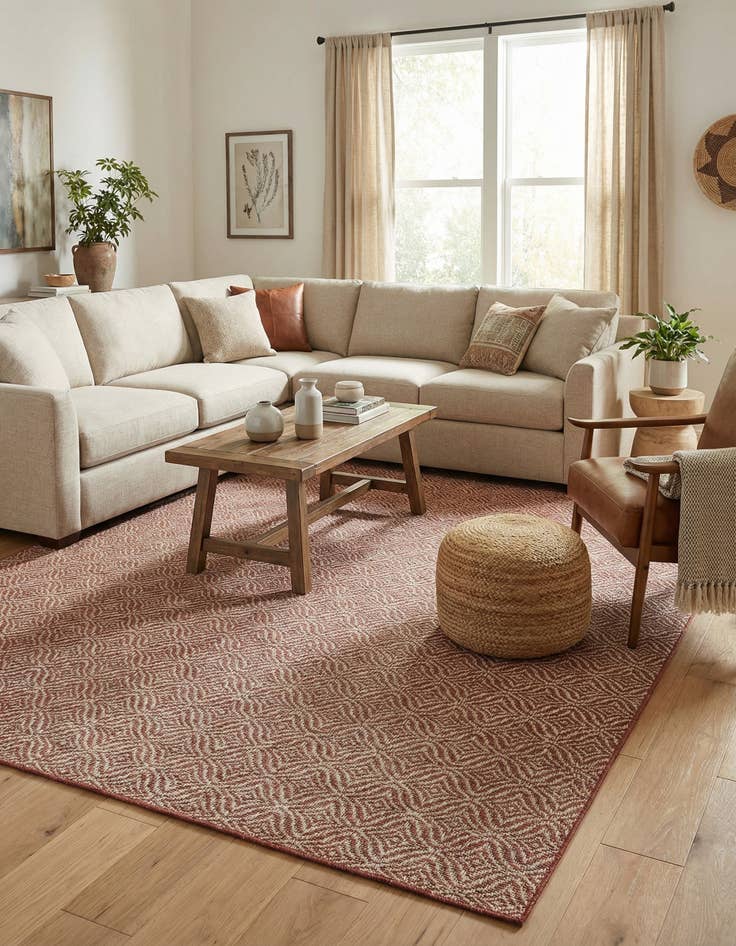 Detail image of 7' x 10'  Washable Trellis Indoor / Outdoor Rug