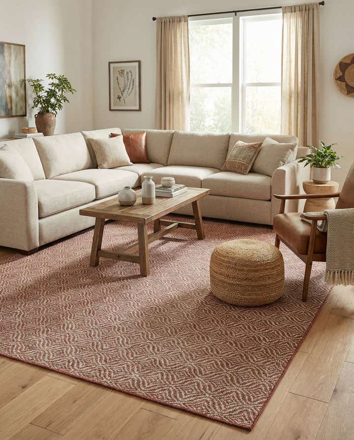 7' x 10' Easy-Clean Lattice Indoor / Outdoor Rug