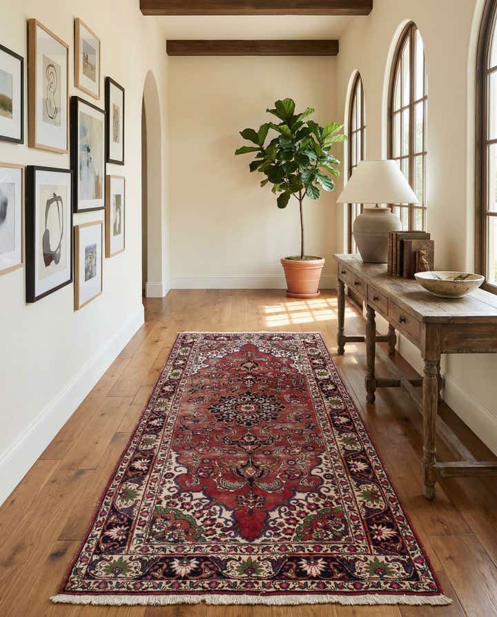 5' 7 x 10' 3 Hand Knotted Bakhtiar Persian Wool Runner Rug