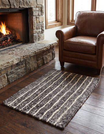 2' 1 x 3' Hand Knotted Moroccan Wool Rug