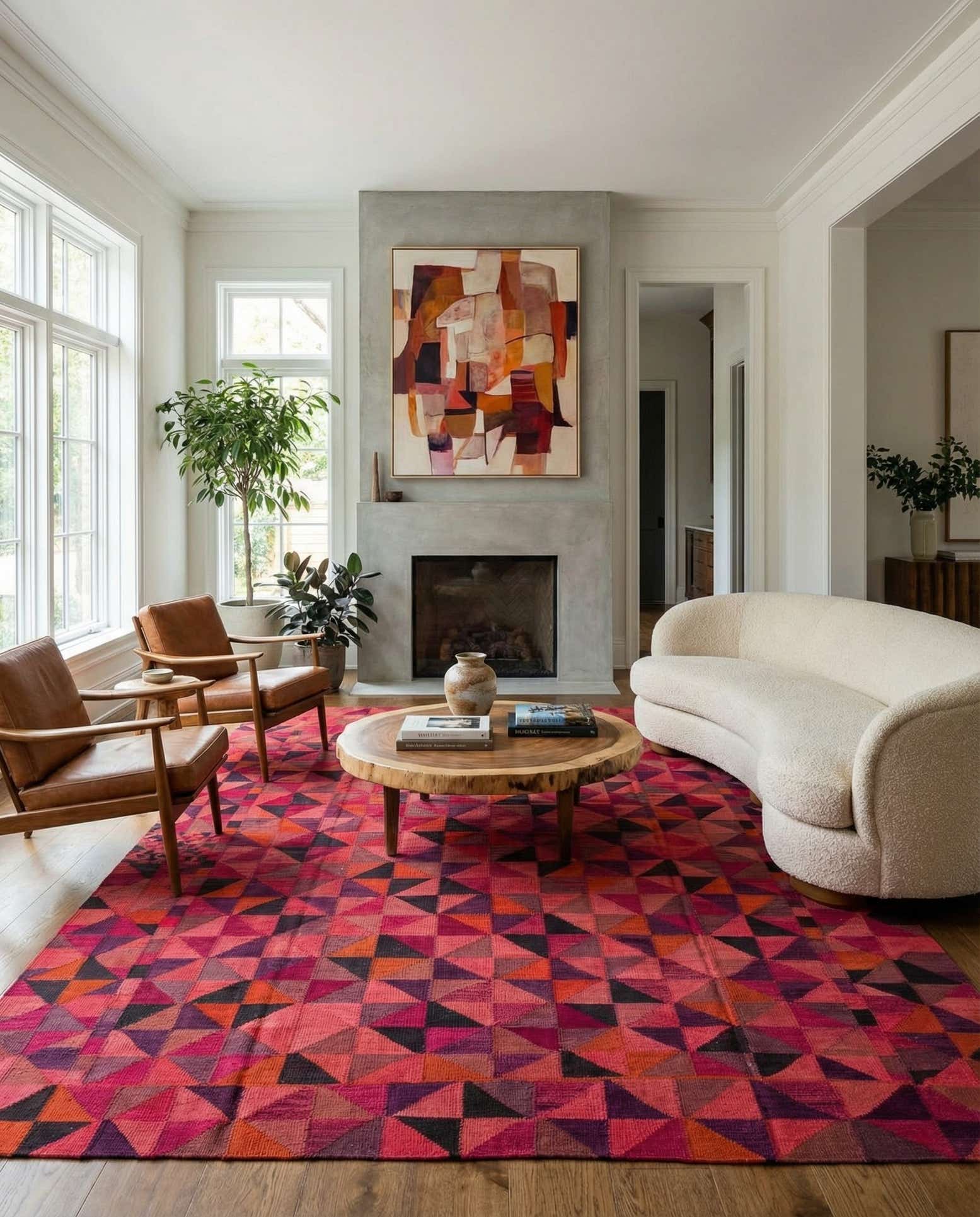 8' 2 x 11' 6 Hand Woven Kilim Modern Wool Rug