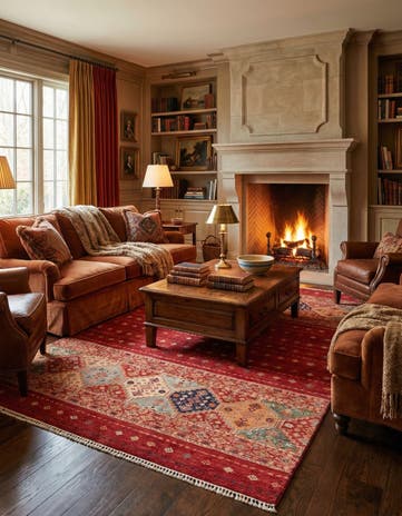 6' 6 x 9' 8 Hand Knotted Ariana Ziegler Rug
