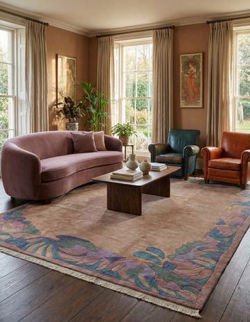 8' 2 x 9' 10 Hand Knotted Tibet Wool Rug