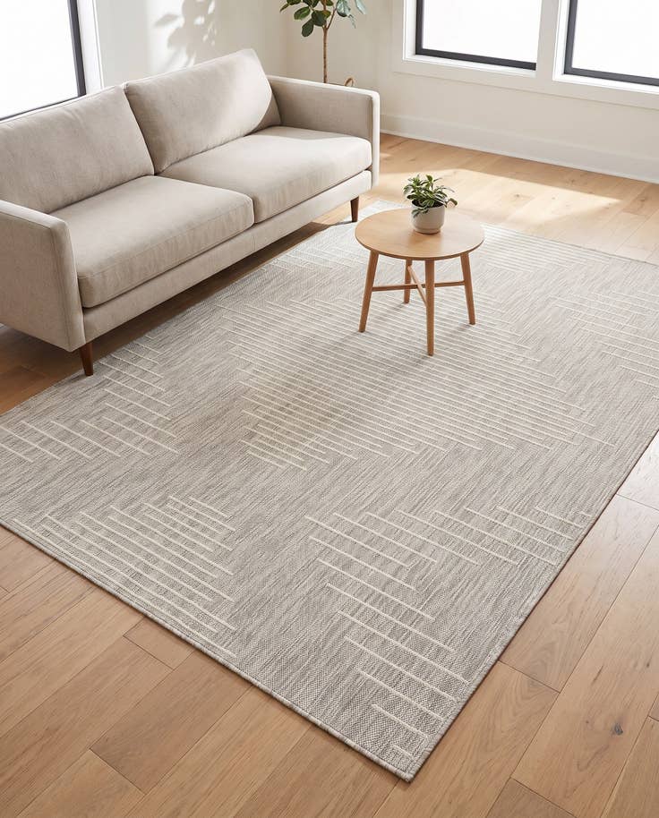 Detail image of 6' x 9' Easy-Clean Modern Indoor / Outdoor Rug