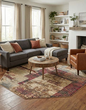 Saturn Octagon Rug