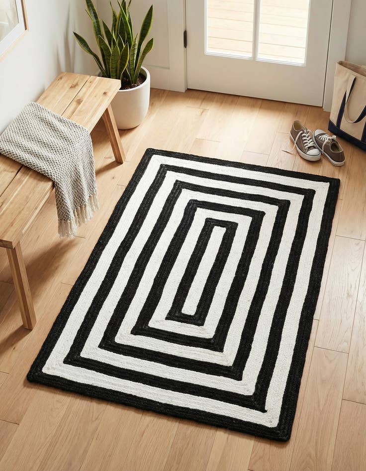 Detail image of 2' 2 x 3' 1  Hand Woven Eco Verse   Washable Indoor / Outdoor Rug