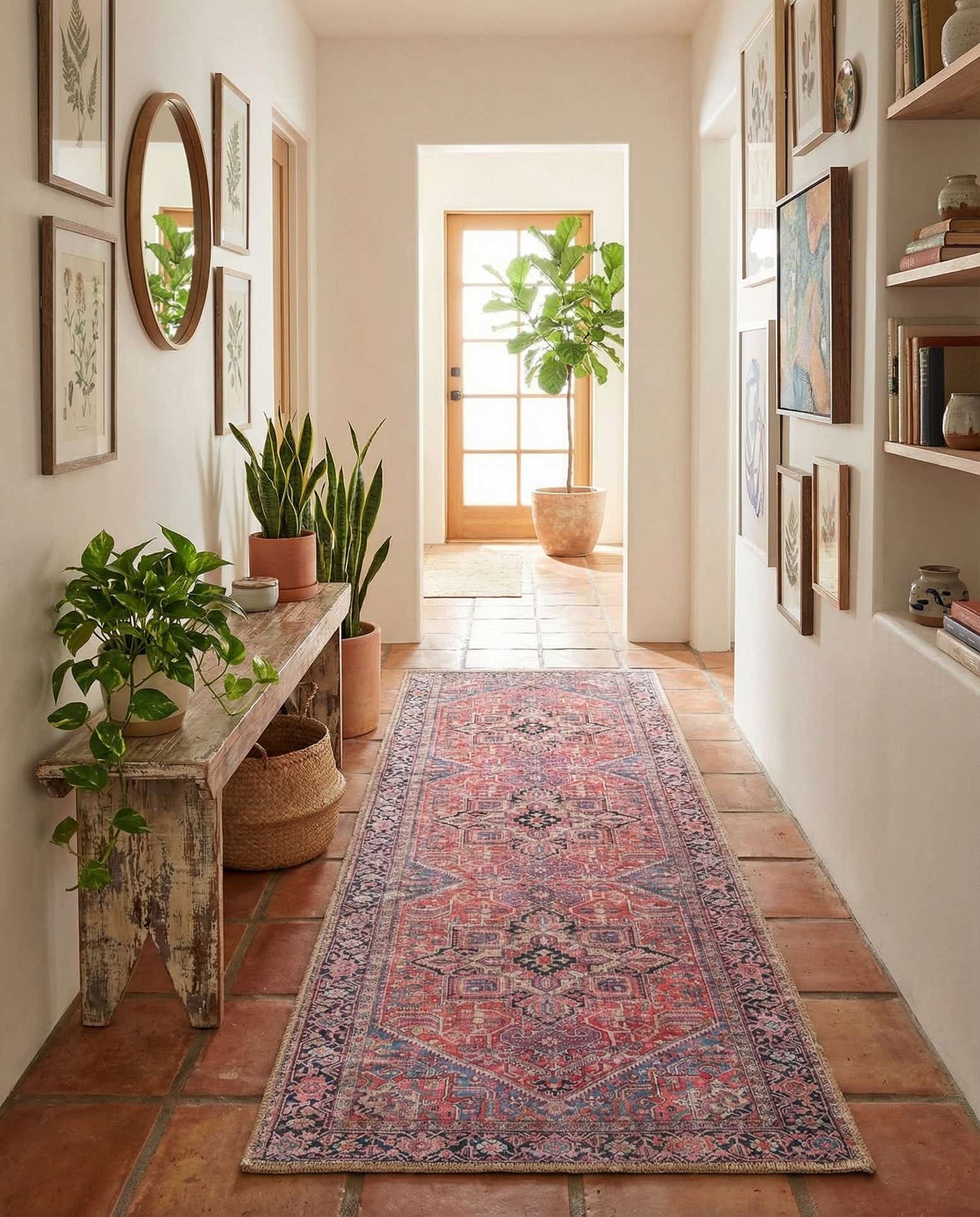 2' x 5' Washable Timeless Runner Rug