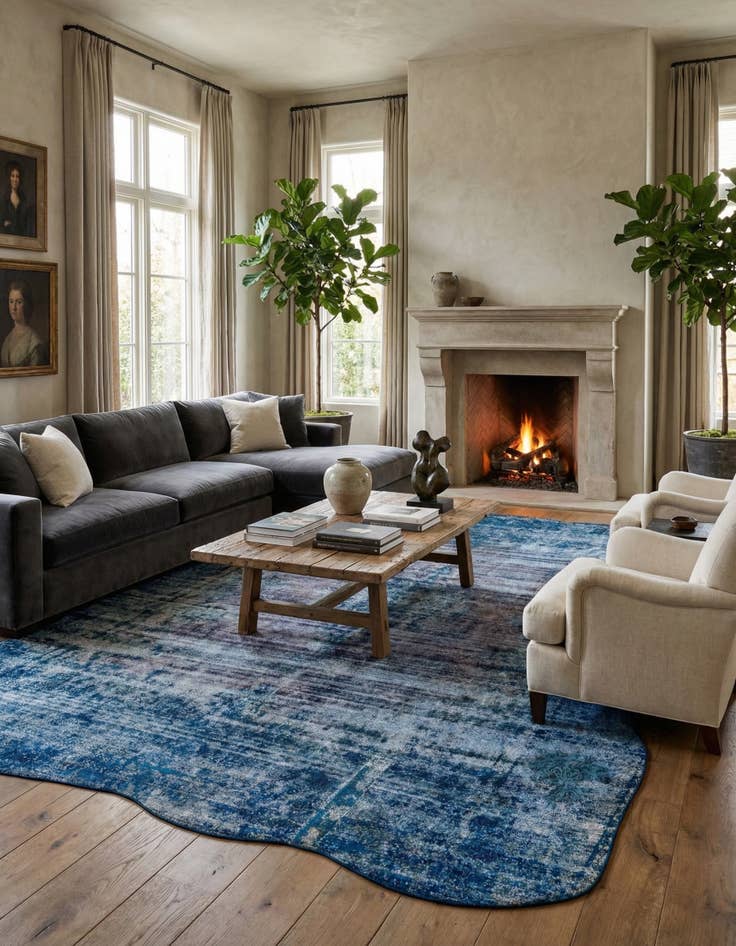 Detail image of  9' 8 x 13' 1  Hand Knotted Ultra Vintage Persian Wool Rug