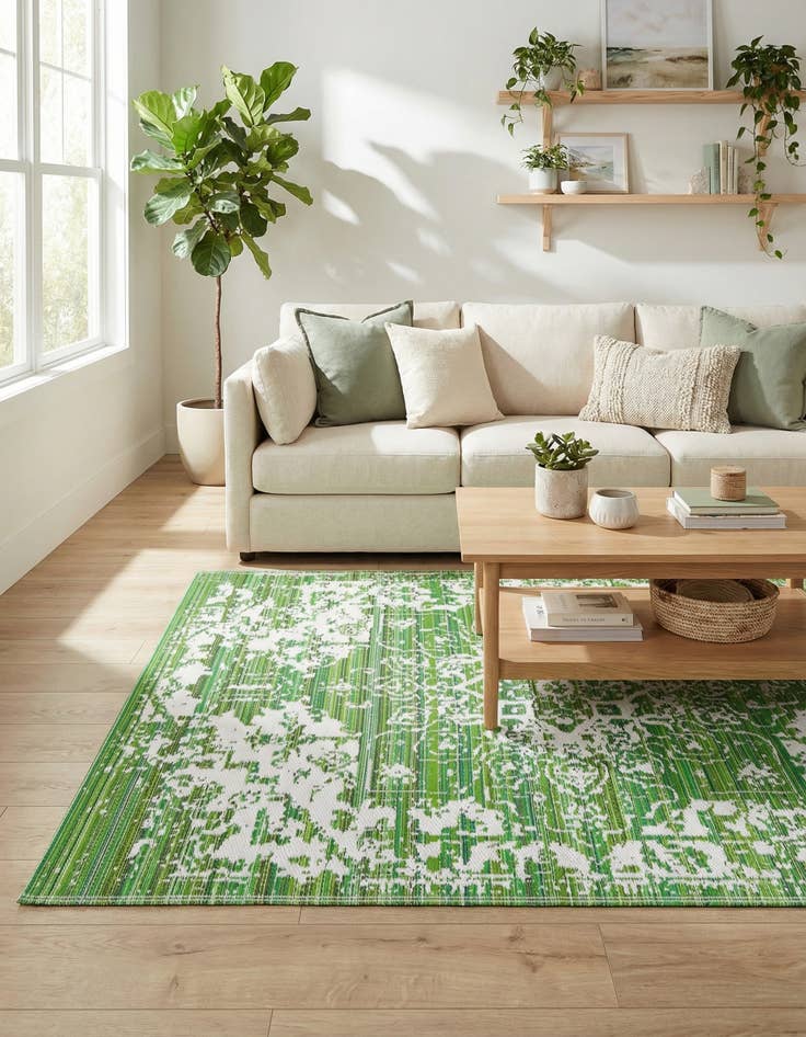 Detail image of  5' x 8'  Washable Vista Breeze Indoor / Outdoor Rug