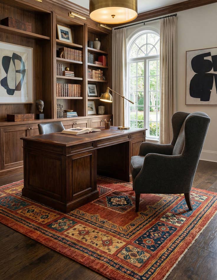 Detail image of 3' 7 x 5' 5 Kashkuli Wool Rug