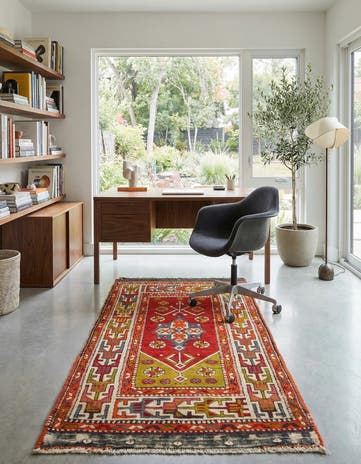 2' 7 x 5' 2 Hand Knotted Anatolian Oriental Wool Rug