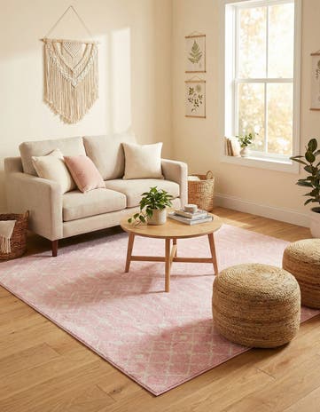 7' 10 x 7' 10 Moroccan Trellis Square Rug