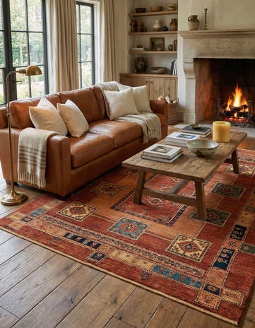 4' 11 x 6' 2 Luribaft Wool Rug