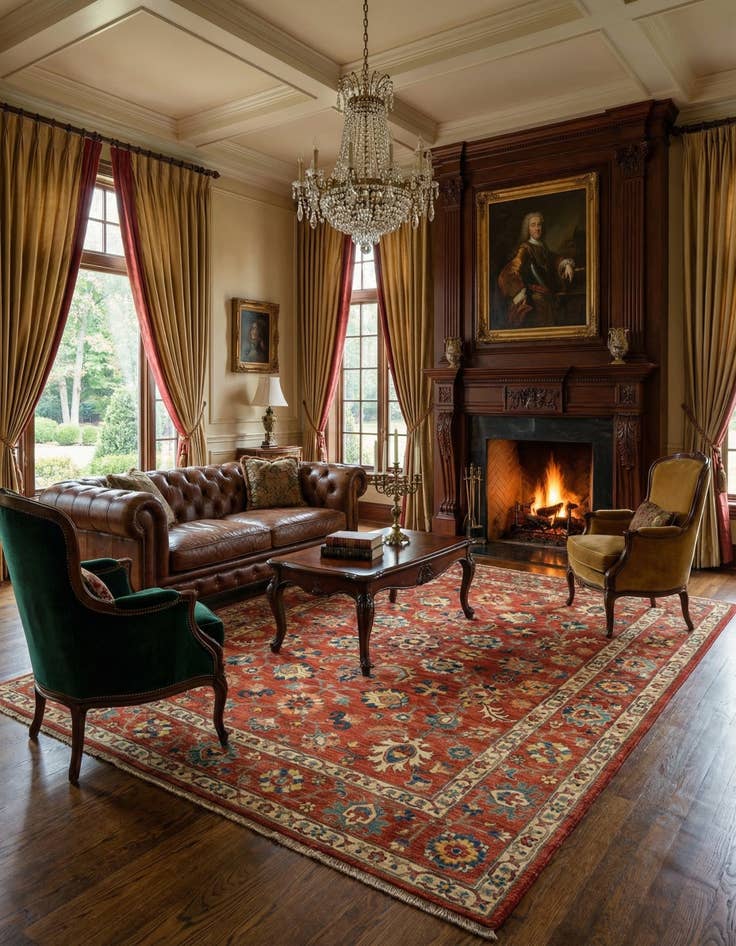 Detail image of  7' 5 x 9' 9 Sara Wool Rug