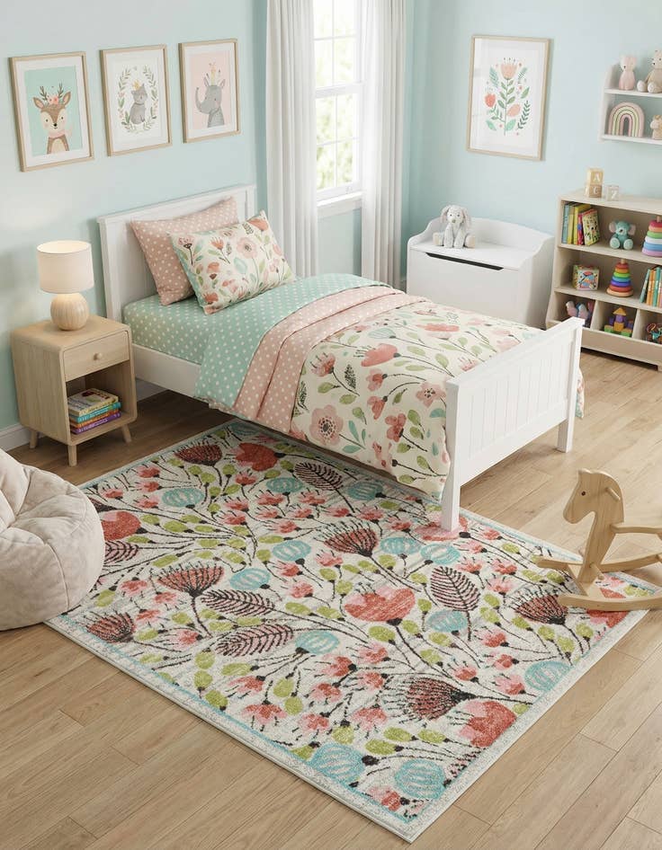 Detail image of 5' x 7' Whimsy Kids Rug