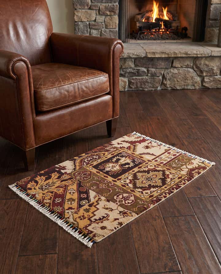 65cm x 90cm Hand Knotted Ariana Ziegler Rug