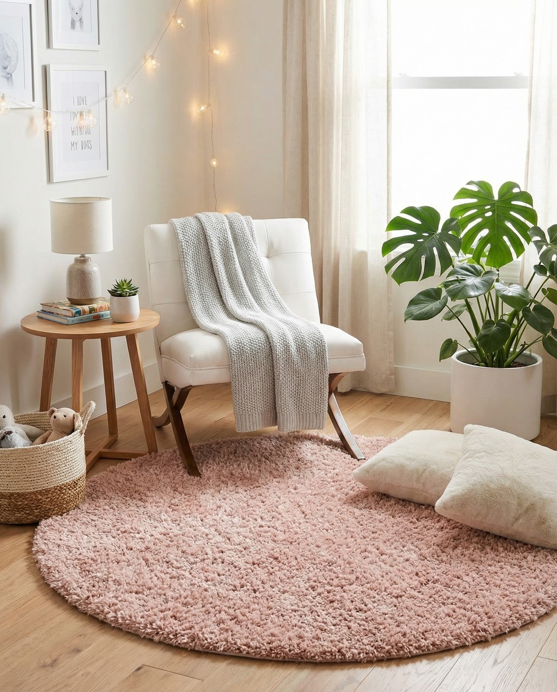  6' x 6' Zermatt Shag Round Rug