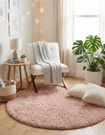6' x 6' Zermatt Shag Round Rug
