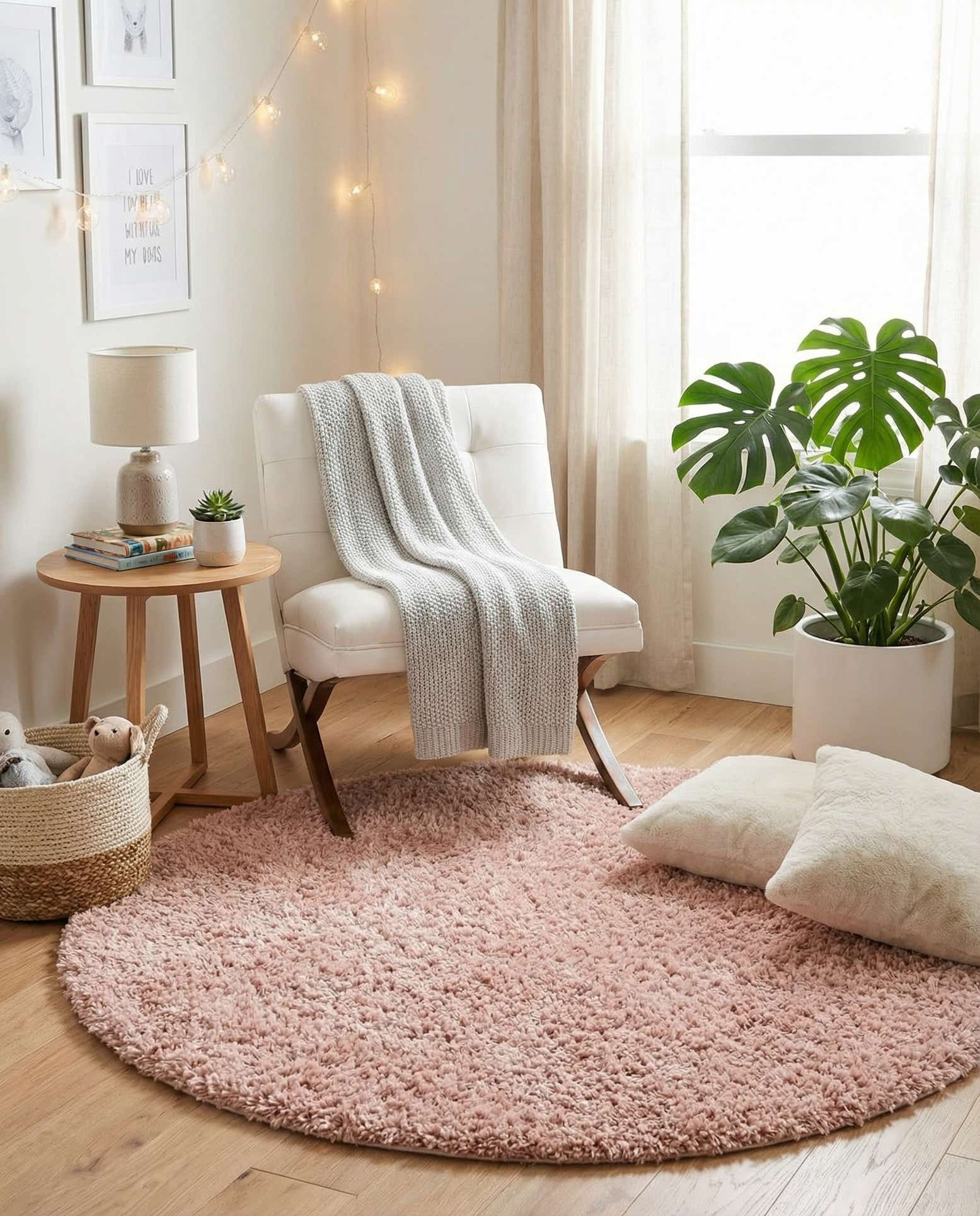 6' x 6' Zermatt Shag Round Rug