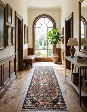 2' 8 x 9' 6 Hand Knotted Ultra Vintage Persian Wool Runner Rug