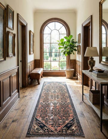 2' 8 x 9' 6 Hand Knotted Ultra Vintage Persian Wool Runner Rug