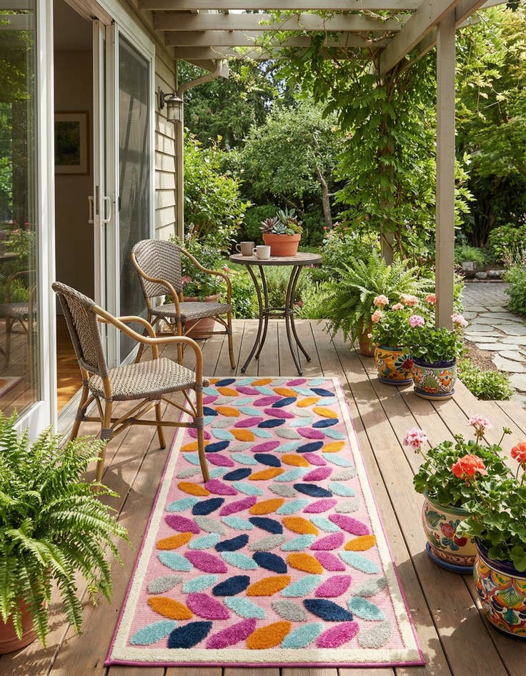 Detail image of 2' x 6'  Washable Aruba Indoor / Outdoor Runner Rug