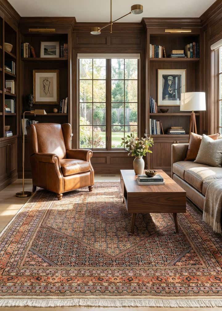 8' 2 x 11' 5 Hand Knotted Mir Wool Rug