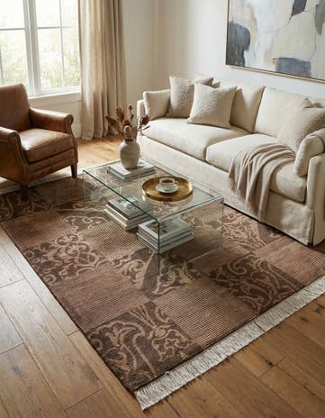 5' 1 x 6' 9 Hand Knotted Darya Wool Rug