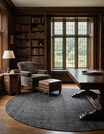 10' x 10' Hand Woven Jill Zarin English Manor Farmhouse Wool Round Rug