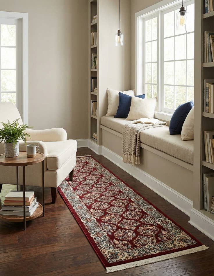 Detail image of 3' x 13' Nain Design Runner Rug