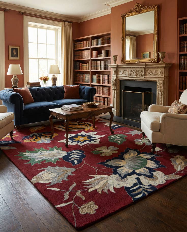 Detail image of 8' x 10' Agra Rug