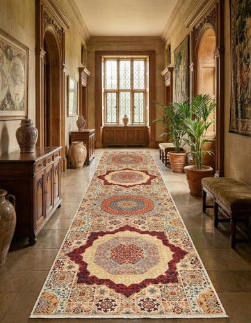 2' 9 x 15' 11 Hand Knotted Mamluk Rug
