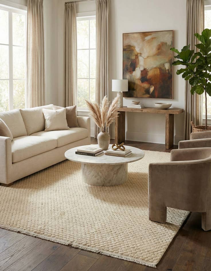 Detail image of 8' 1 x 10' 8  Hand Knotted Darya Wool Rug