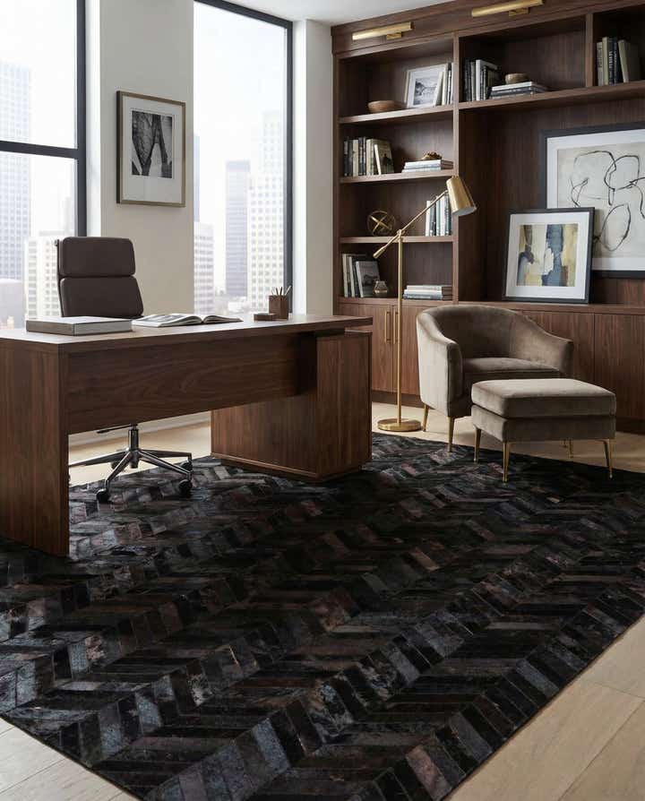 6' x 9' Cowhide Stocks Rug