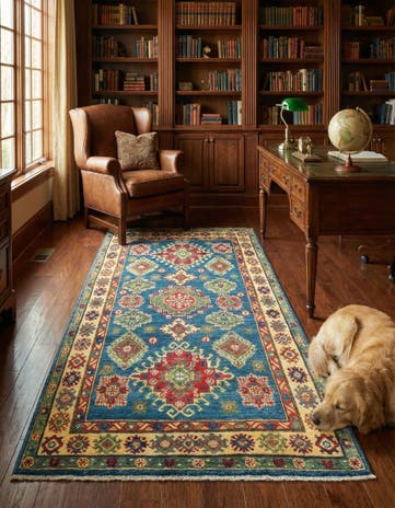 3' 10 x 6' Hand Knotted Kazak Rug