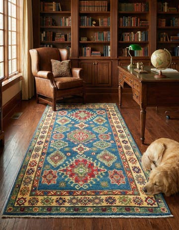 3' 10 x 6' Hand Knotted Kazak Rug