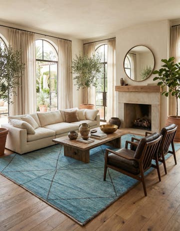 11' 9 x 15' 6 Hand Knotted Moroccan Wool Rug