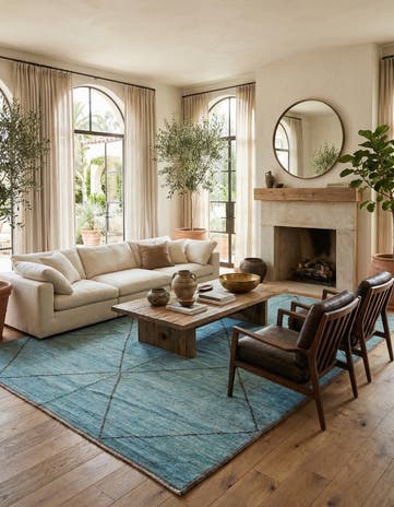 11' 9 x 15' 6 Hand Knotted Moroccan Wool Rug