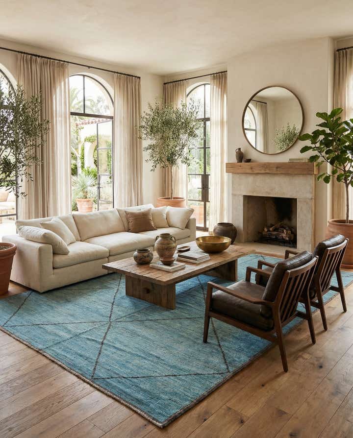 11' 9 x 15' 6 Hand Knotted Moroccan Wool Rug