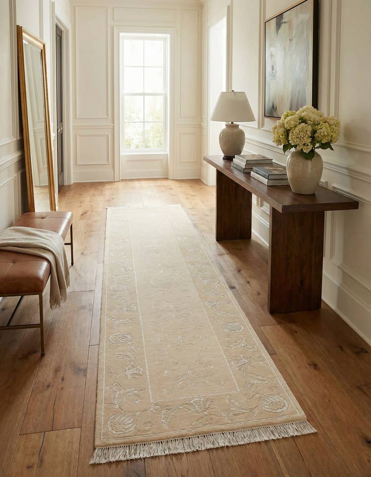 Detail image of 3' 1 x 13' 3  Hand Knotted Darya Wool Runner Rug