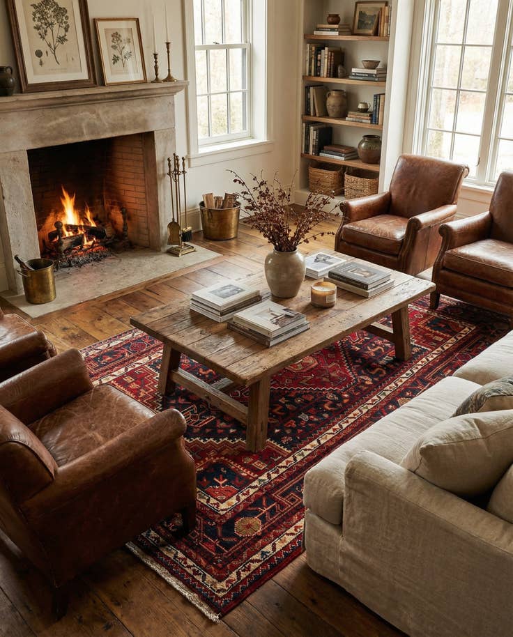 Detail image of 4' 7 x 7' 4 Hamedan Rug