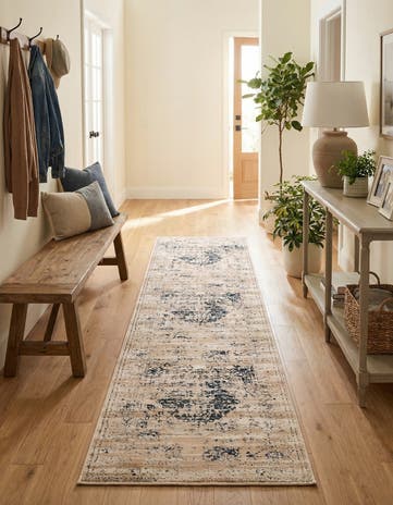 Dark Blue Eliza Runner Rug