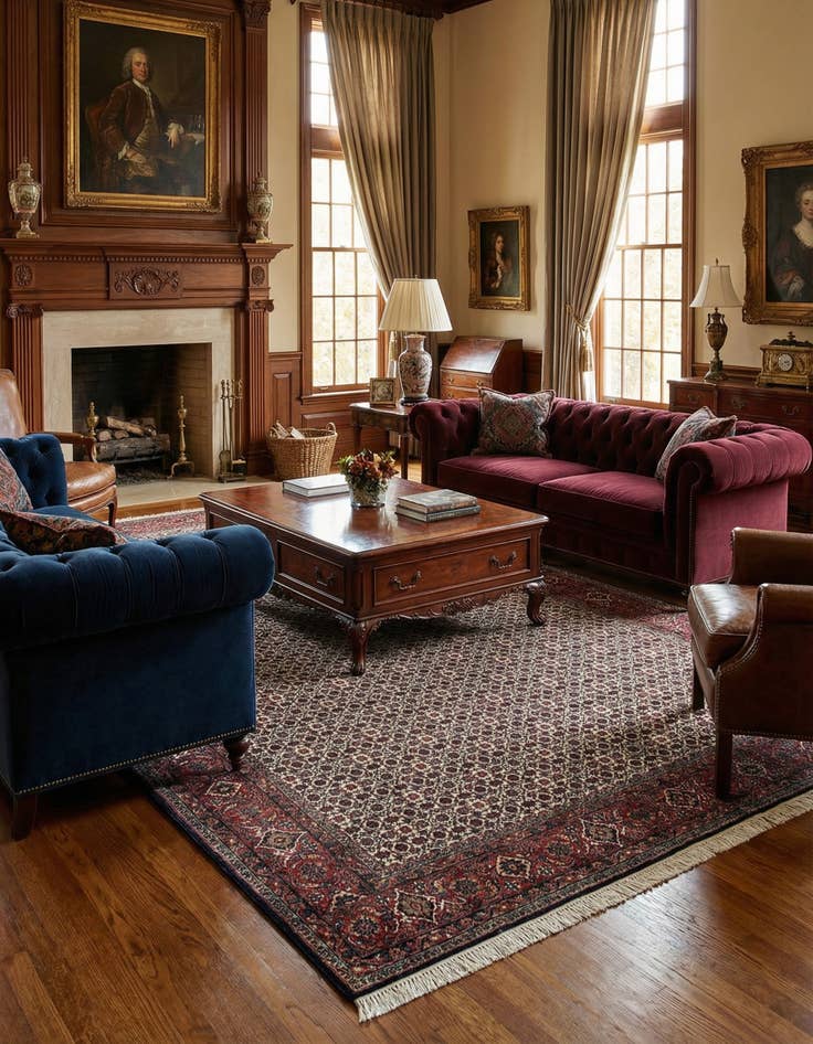 Detail image of  6' 7 x 9' 9 Bidjar Wool Rug