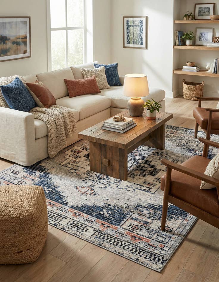 Detail image of 8' x 8' Tucson Square Rug